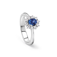 Anello Salvini Donna in Oro bianco Zaffiro 0.61 Ct 20098673 - 20098673